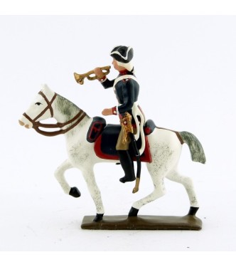 trompette de la cavalerie louis xv, régiment d'anjou (1740)