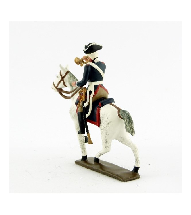 trompette de la cavalerie louis xv, régiment d'anjou (1740)