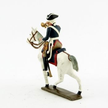 trompette de la cavalerie louis xv, régiment d'anjou (1740)