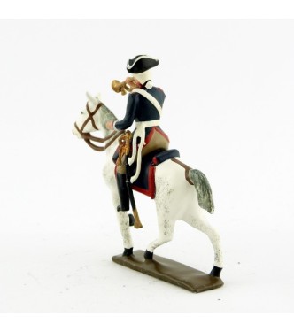 trompette de la cavalerie louis xv, régiment d'anjou (1740)