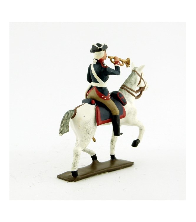 trompette de la cavalerie louis xv, régiment d'anjou (1740)