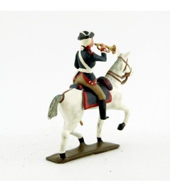 trompette de la cavalerie louis xv, régiment d'anjou (1740)