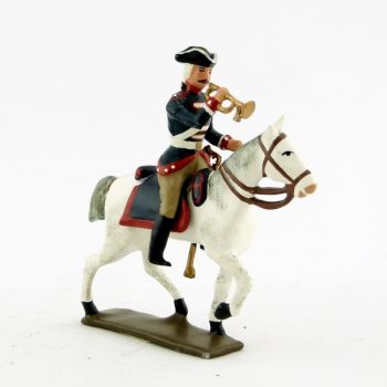 trompette de la cavalerie louis xv, régiment d'anjou (1740)