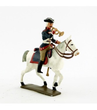 trompette de la cavalerie louis xv, régiment d'anjou (1740)