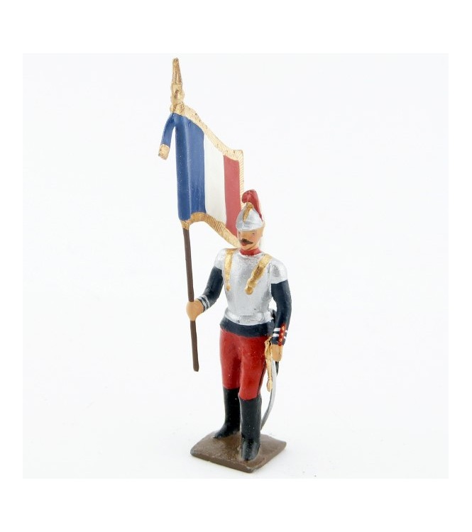 drapeau des cuirassiers à pied, tenue 1914, pantalon garance
