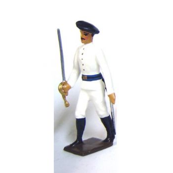 officier des chasseurs alpins en tenue d'hiver (blanc)