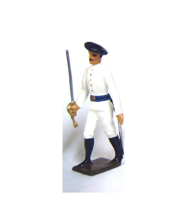 officier des chasseurs alpins en tenue d'hiver (blanc)