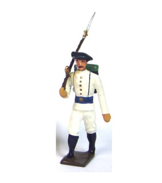 fantassin des chasseurs alpins en tenue d'hiver (blanc)