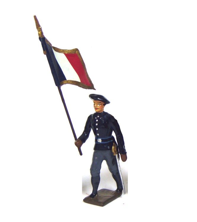 drapeau des chasseurs alpins, tenue bleue