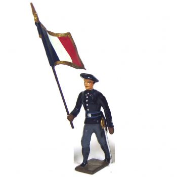 drapeau des chasseurs alpins, tenue bleue