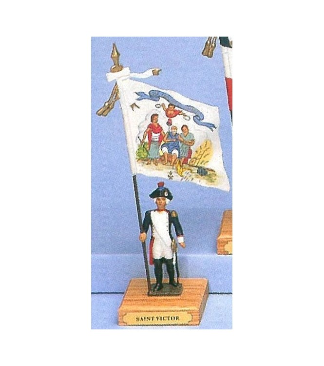 drapeau du bataillon de Saint-Victor