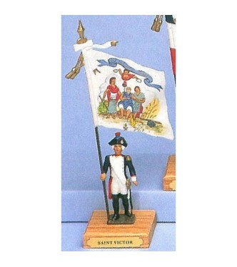 drapeau du bataillon de Saint-Victor