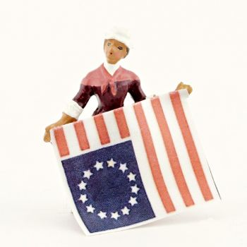 Betsy Ross présentant le drapeau américain