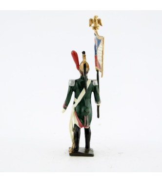 drapeau du 17ème rgt de dragons (dragons roses - 1812)