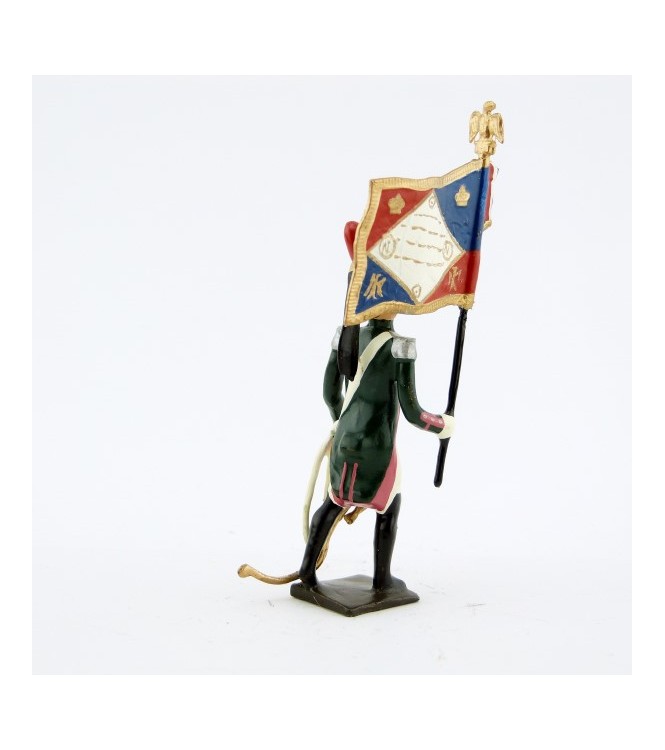 drapeau du 17ème rgt de dragons (dragons roses - 1812)