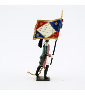 drapeau du 17ème rgt de dragons (dragons roses - 1812)