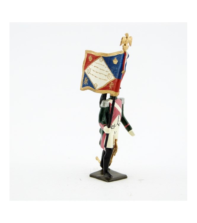 drapeau du 17ème rgt de dragons (dragons roses - 1812)