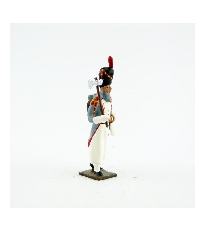sapeur de l'infanterie de marine avec hache