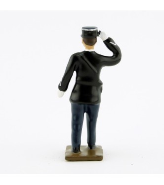 gendarme en vareuse saluant