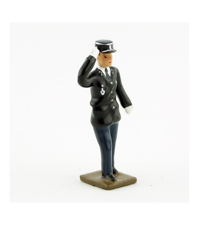 gendarme en vareuse saluant