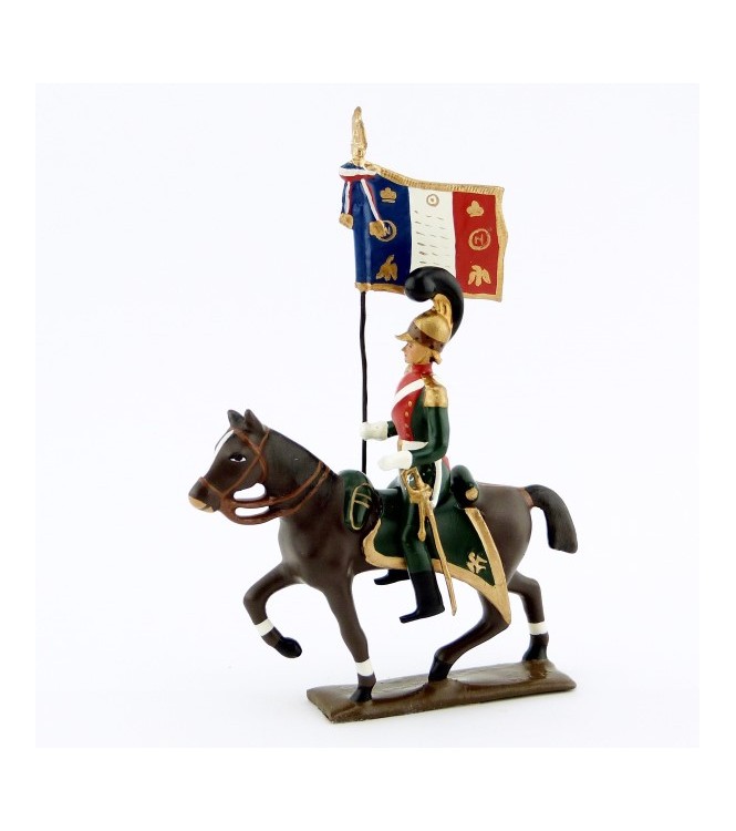 etendard des chevau-léger 1er rgt (plastron écarlate) (1812)