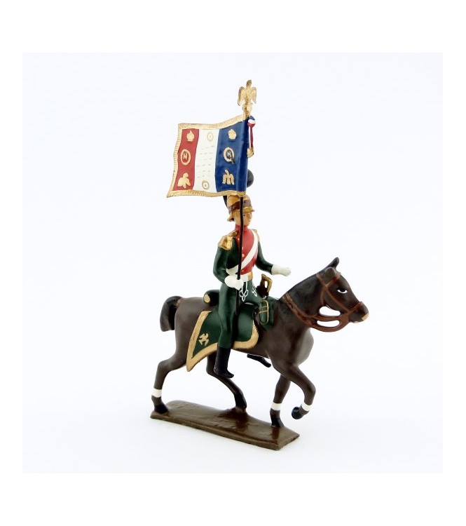 etendard des chevau-léger 1er rgt (plastron écarlate) (1812)
