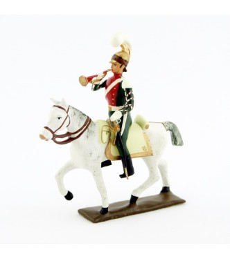 trompette (d'ordonnance) des chevau-léger 1er rgt (plastron écarlate) (1812)