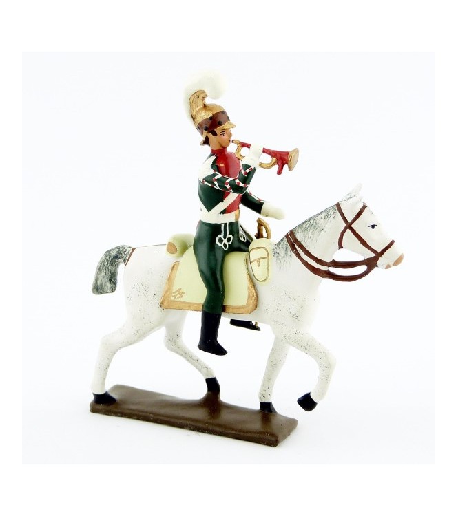trompette (d'ordonnance) des chevau-léger 1er rgt (plastron écarlate) (1812)