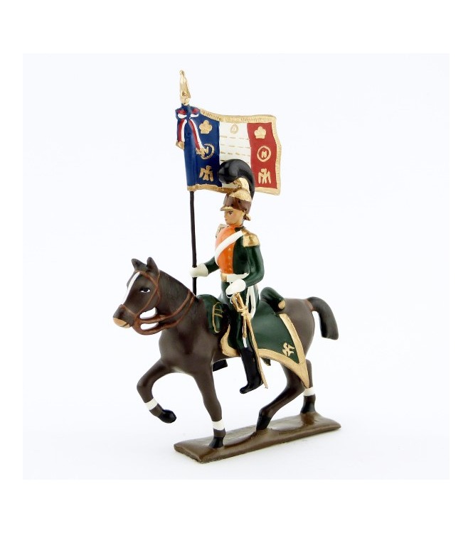 etendard des chevau-léger 2ème rgt (plastron orange) (1812)