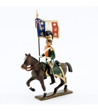 etendard des chevau-léger 2ème rgt (plastron orange) (1812)