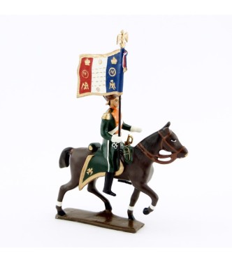 etendard des chevau-léger 2ème rgt (plastron orange) (1812)