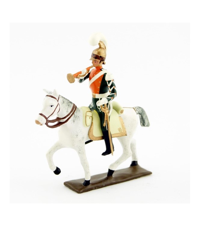 trompette (d'ordonnance) des chevau-léger 2ème rgt (plastron orange) (1812)