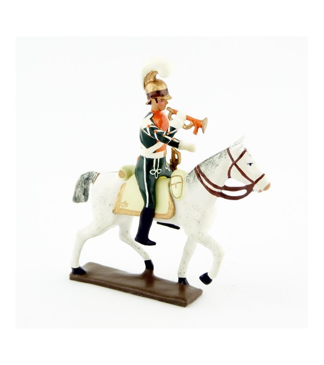 trompette (d'ordonnance) des chevau-léger 2ème rgt (plastron orange) (1812)