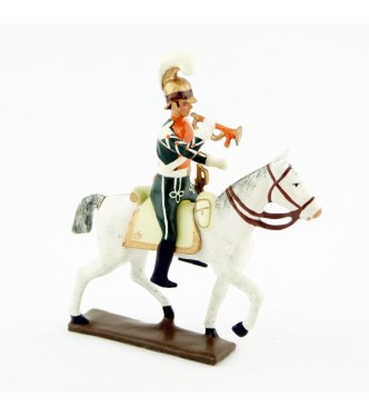 trompette (d'ordonnance) des chevau-léger 2ème rgt (plastron orange) (1812)
