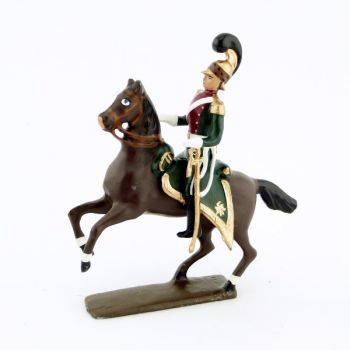 officier des chevau-léger 4ème rgt (plastron cramoisi) (1812)