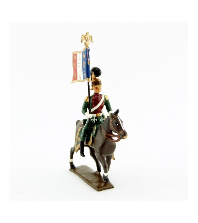 etendard des chevau-léger 4ème rgt (plastron cramoisi) (1812)