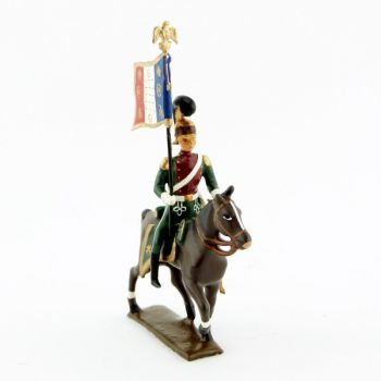 etendard des chevau-léger 4ème rgt (plastron cramoisi) (1812)