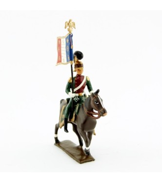 etendard des chevau-léger 4ème rgt (plastron cramoisi) (1812)