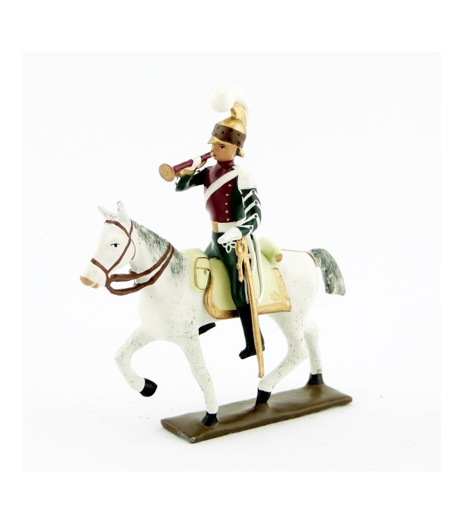 trompette (d'ordonnance) des chevau-léger 4ème rgt (plastron cramoisi) (1812)