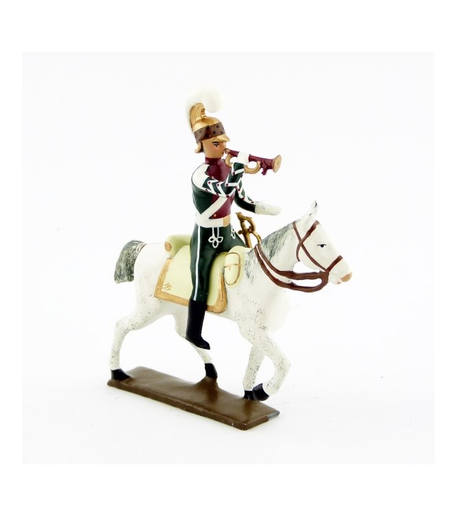 trompette (d'ordonnance) des chevau-léger 4ème rgt (plastron cramoisi) (1812)