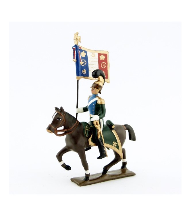 etendard des chevau-léger 5ème rgt (plastron bleu) (1812)