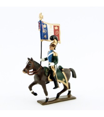 etendard des chevau-léger 5ème rgt (plastron bleu) (1812)