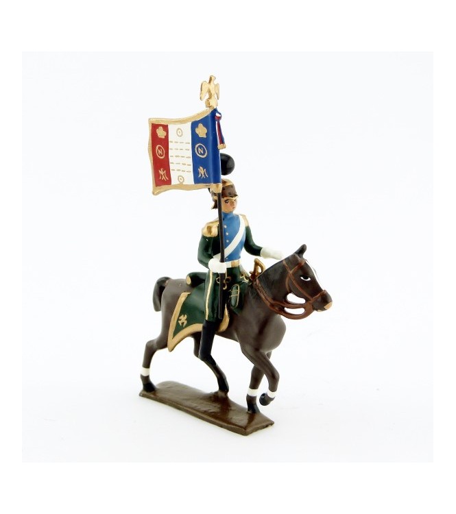 etendard des chevau-léger 5ème rgt (plastron bleu) (1812)