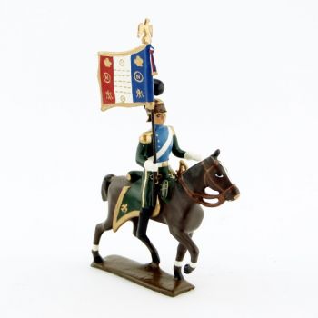 etendard des chevau-léger 5ème rgt (plastron bleu) (1812)