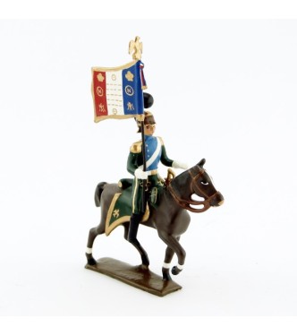 etendard des chevau-léger 5ème rgt (plastron bleu) (1812)