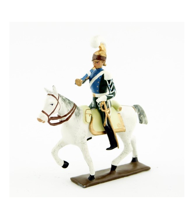 trompette (d'ordonnance) des chevau-léger 5ème rgt (plastron bleu) (1812)