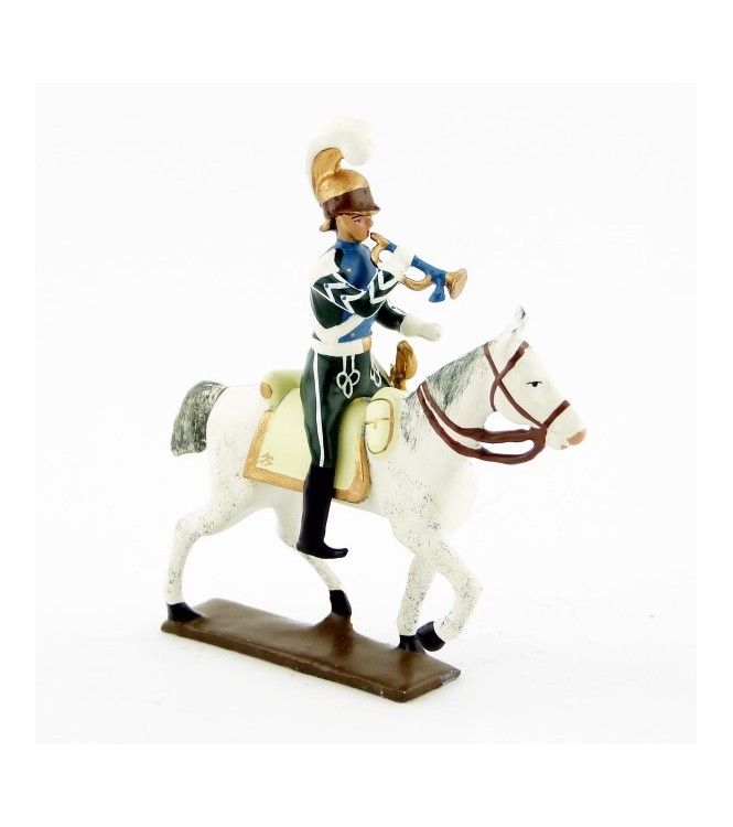 trompette (d'ordonnance) des chevau-léger 5ème rgt (plastron bleu) (1812)