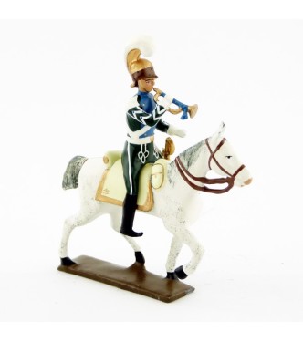 trompette (d'ordonnance) des chevau-léger 5ème rgt (plastron bleu) (1812)