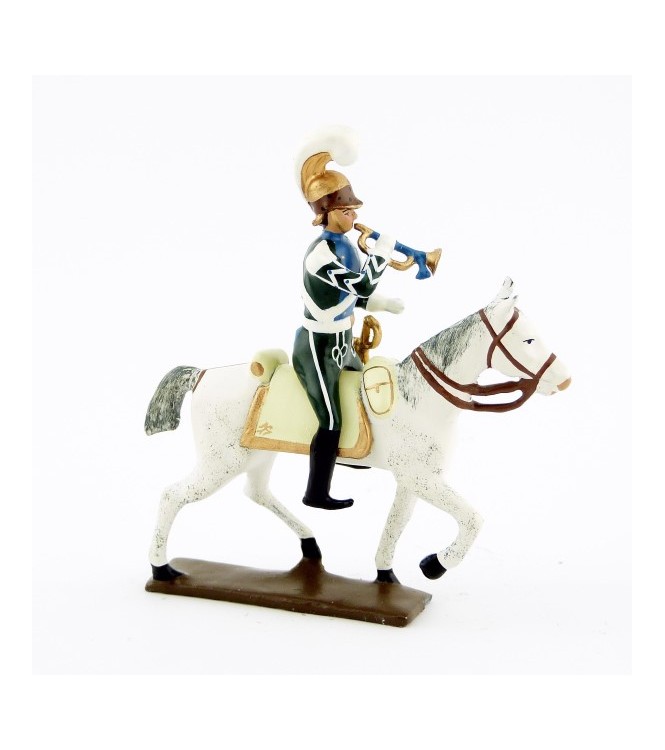 trompette (d'ordonnance) des chevau-léger 5ème rgt (plastron bleu) (1812)