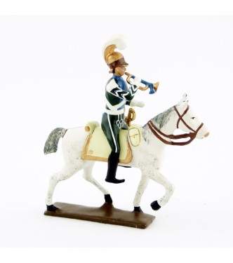 trompette (d'ordonnance) des chevau-léger 5ème rgt (plastron bleu) (1812)